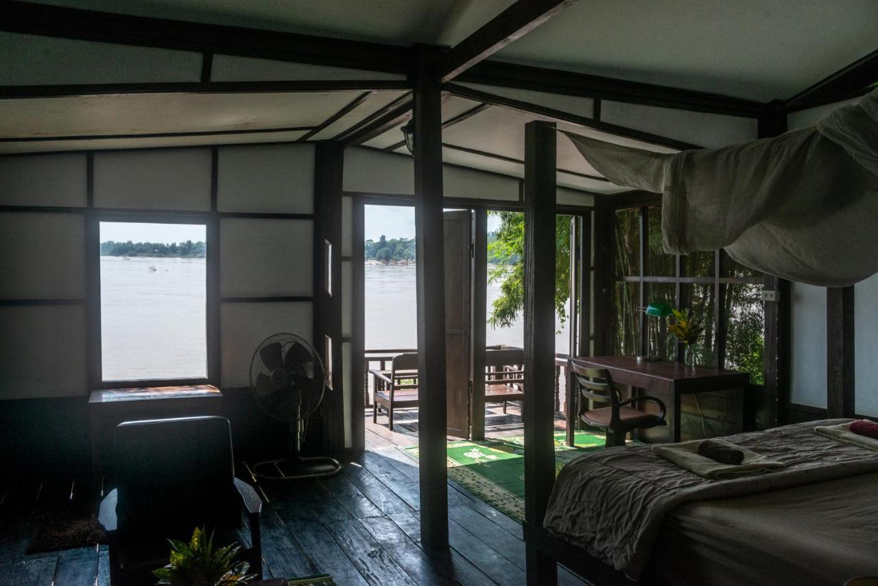 Pomelo Restaurant And Guesthouse - Fishermen & Tammarine Cottages Riverfront - Experience Nature, Culture And Adventure & Tailor-Made Tour Ban Khon Ngoại thất bức ảnh